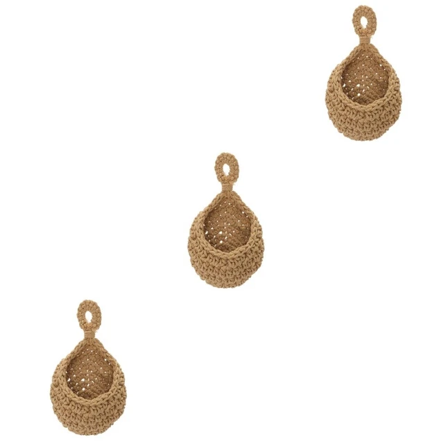 3x Wand Hängen Blumen Korb Gemüse Obst Korb Zaun Hängende Pflanzer