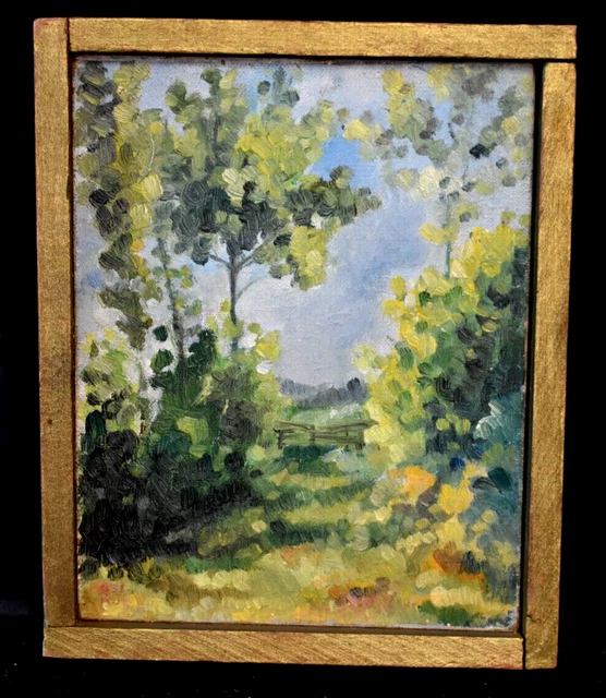 Tableau Aquarelle Originale – Paysage De Montagne – 1949 – Signé (indistinct)