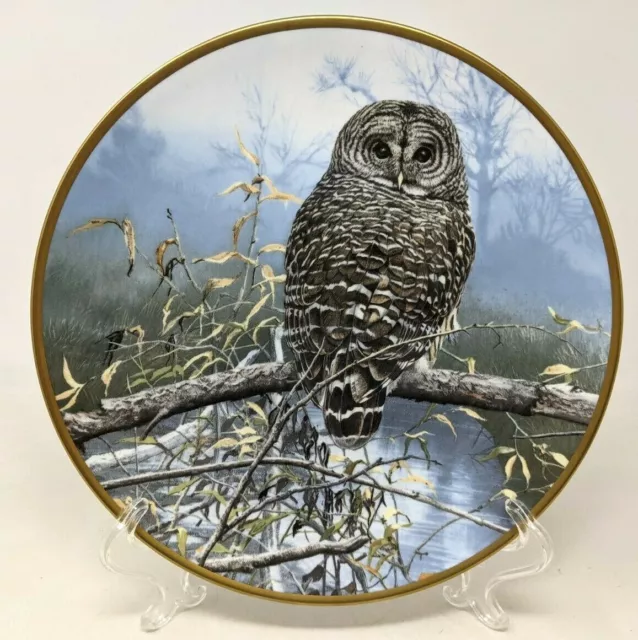 1986 Spode Hamilton Noble Owls of America Autumn Mist Seerey-Lester Plate KS21