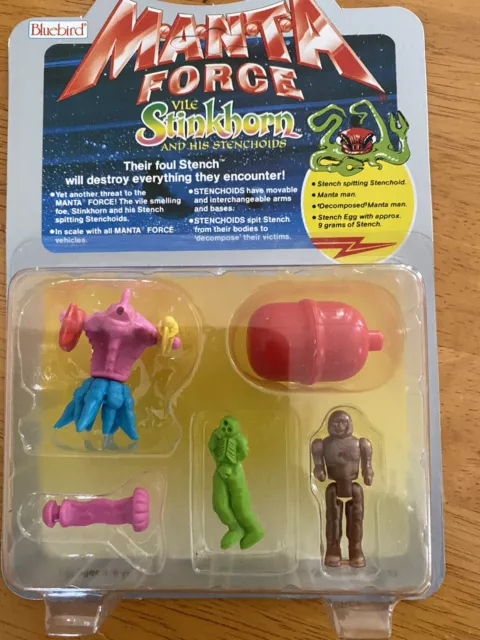 manta force figures vile stinkhorn and his stenchoids moc 1990