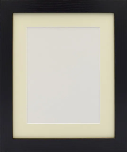 Black Photo Picture Frame Poster Frame With Mount Various Size White Ivory Mount