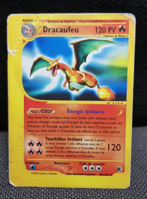 Carte Pokemon 40/165 Dracaufeu Rare Wizards Expédition Français