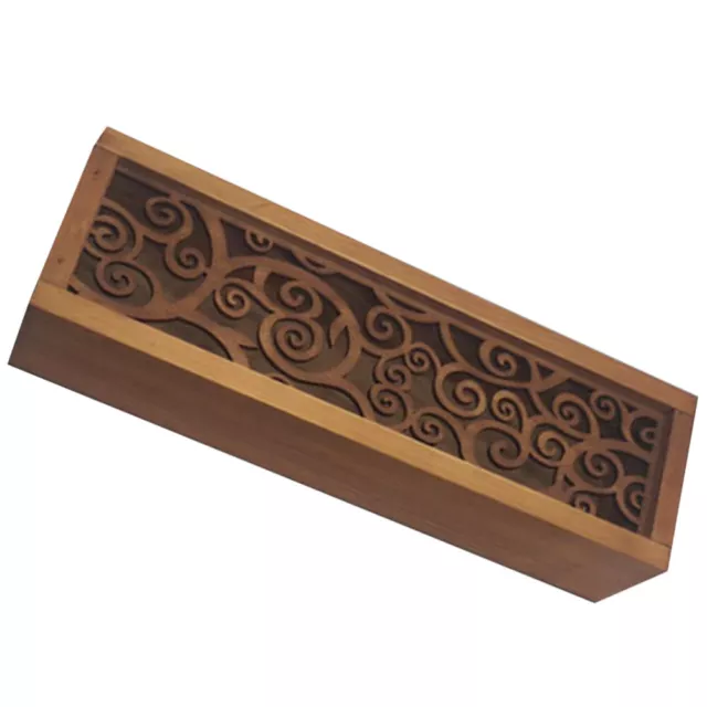 Wooden Decorative Storage Box with Sliding Top for Jewelry and Trinkets