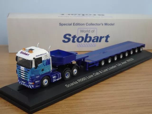 Atlas Oxford Eddie Stobart Rail Scania R Low Loader Truck Model Jv4102 1:76