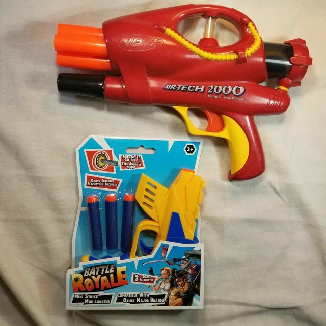 NERF GUN AIR Tech 2000 Dart Blaster Liquitron Hasbro 2003 RARE + Battle Roy ???? EUR 11,42