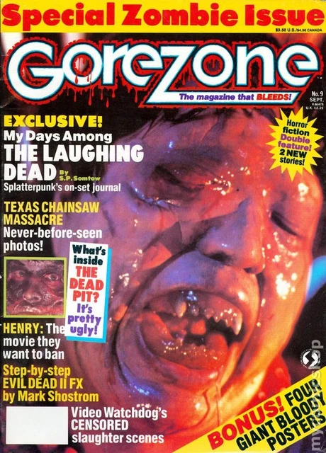 Gorezone #9 VG 1989 Stock Image Low Grade