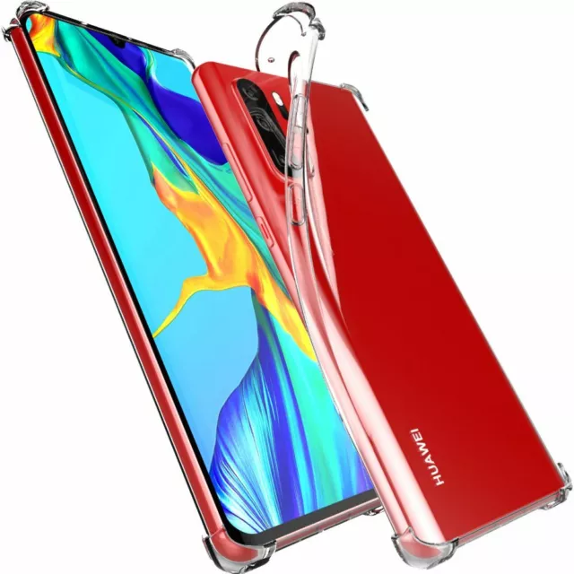 Coque Huawei P30 Pro Etui Housse Silicone Rebords Renforcés Antichoc Transparent