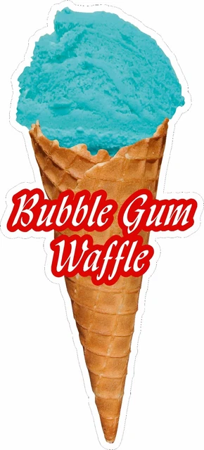 Weiche Schaufel Bubble Gum Eiswaffel Aufkleber Gross Weiche Schaufel Bubble Gum Eiswaffel Aufkleber Gross
