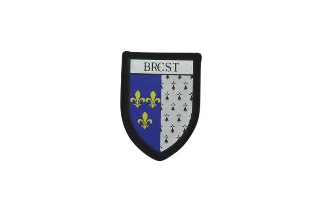 Ecusson brode thermocollant imprime blason ville departement  brest patch