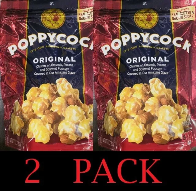 2x Orville Redenbacher POPPYCOCK ORIGINAL Gourmet Popcorn Clusters 7 Oz - 2 PACK