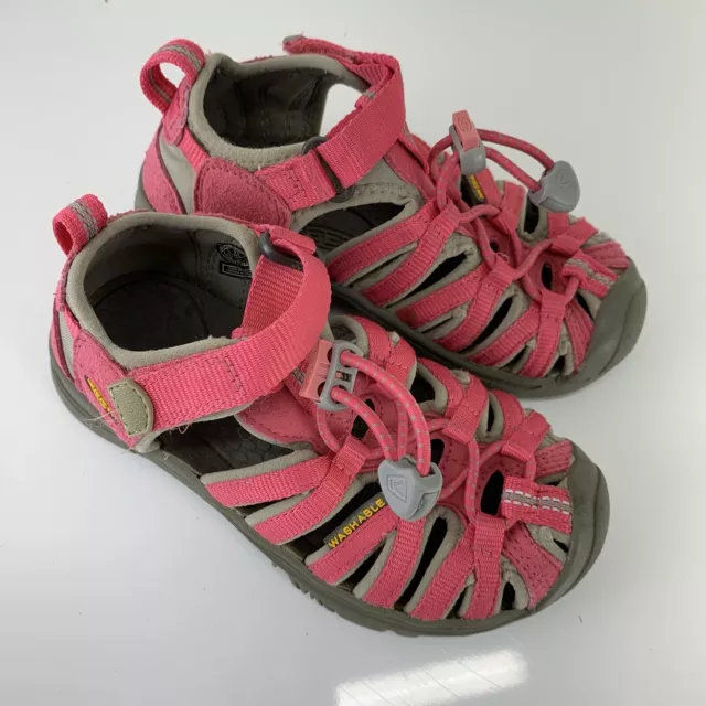 Keen Toddler Girls Whisper Water Sandals 1012309 Honeysuckle Gray Size 11