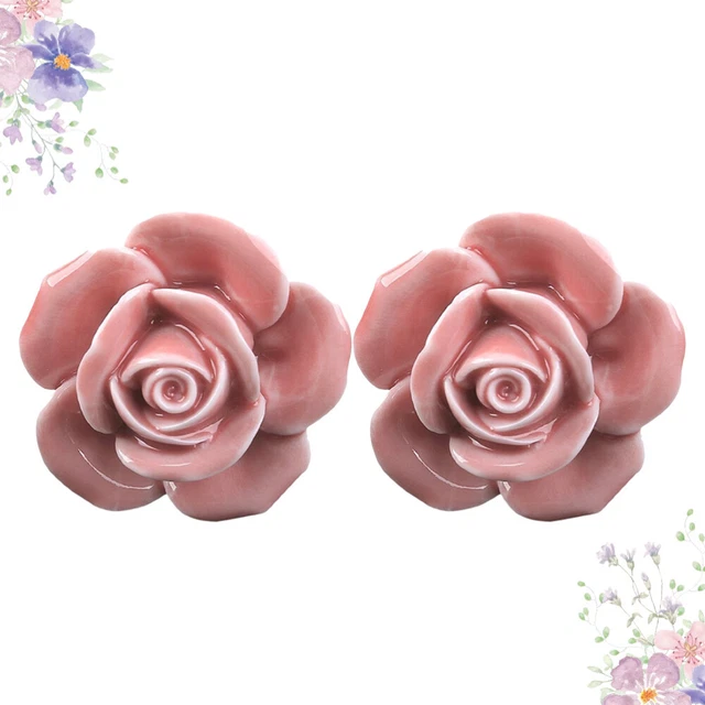 Knobs Dresser Drawers Vintage Floral Door Knob Cabinet Handle 4