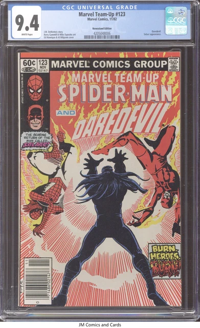 Marvel Team-Up #123 1982 CGC 9.4 White Pages Newsstand - Spider-Man & Daredevil