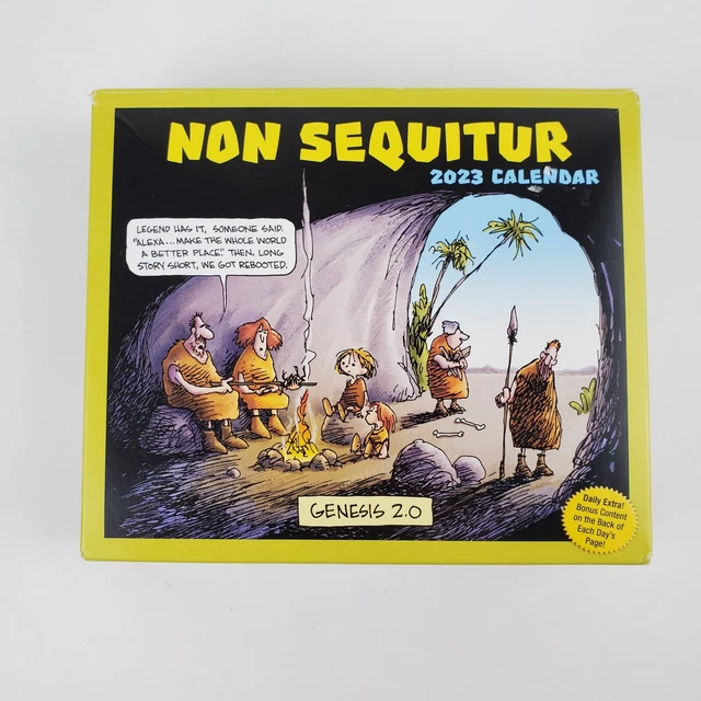 NON SEQUITUR 2023 DayToDay Comic/ Puzzle Calendar by Wiley Miller 9.