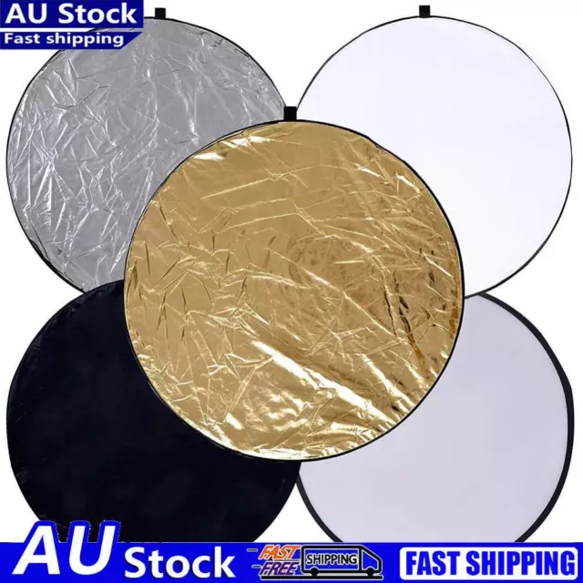 5 in 1 Collapsible Light Round Photography Reflector for Multi Photo (60cm)