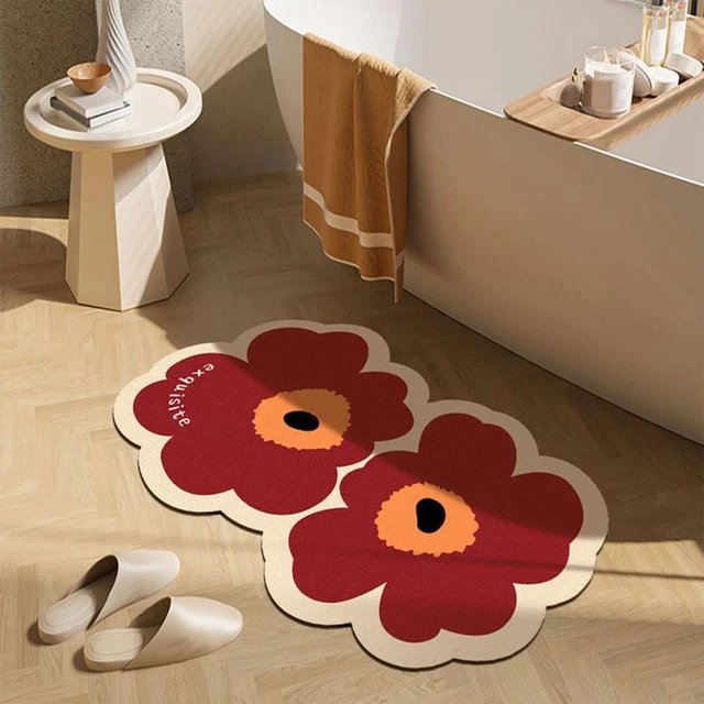 ZERBINO A FORMA Di Fiori Doppi Tappeti D'ingresso Zerbino Per Porta D