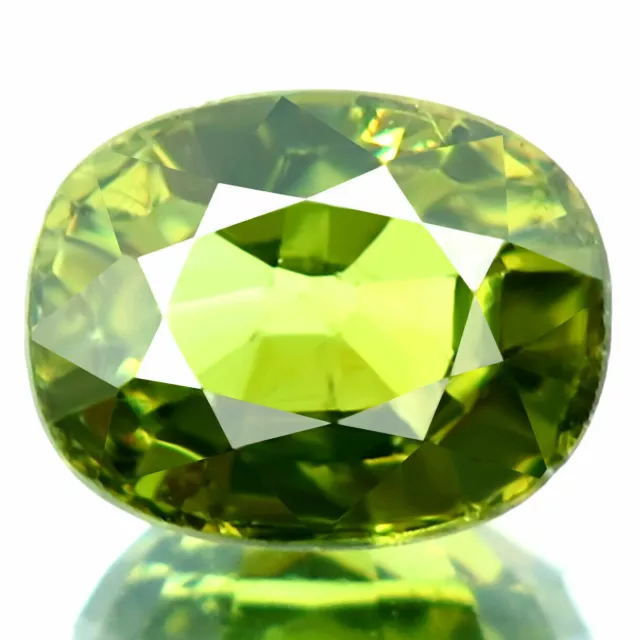 Top Green Demantoid Grenat 1.17Ct Ovale Parfait 100% Véritable Gemme...