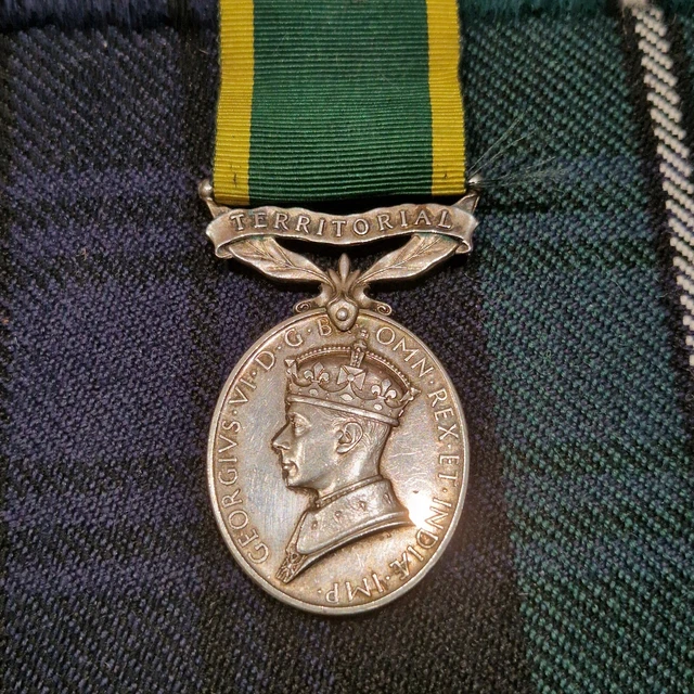 WW2 BRITISH TERRITORIAL Efficiency Medal Royal Engineers Birmingham NWE