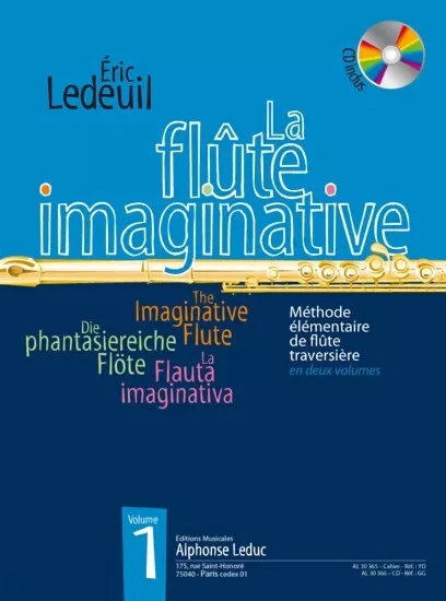 Éric Ledeuil : La Flûte Imaginative - Volume 1 avec CD - 9790046303654