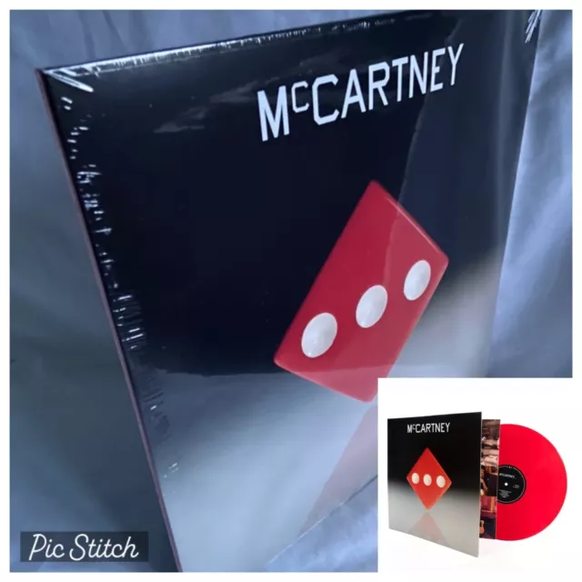 IN HAND!! Paul McCartney - III 3 RED LP Vinyl HAND NUMBERED (dinked Corner)