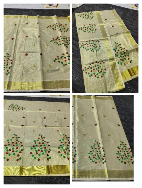 Sari indiani Kerala abbigliamento da sposa sari indiani del sud