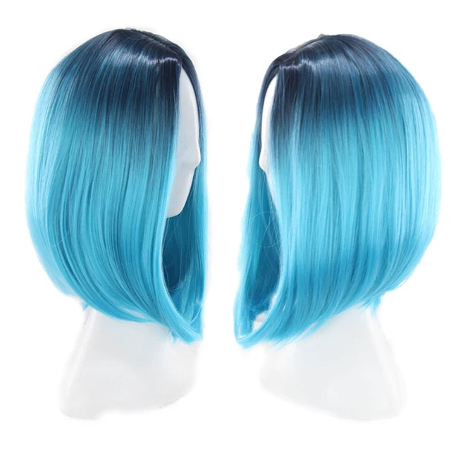 Colorful Wig Cosplay Hair Accessories Synthetic Wigs Black Women Gradient