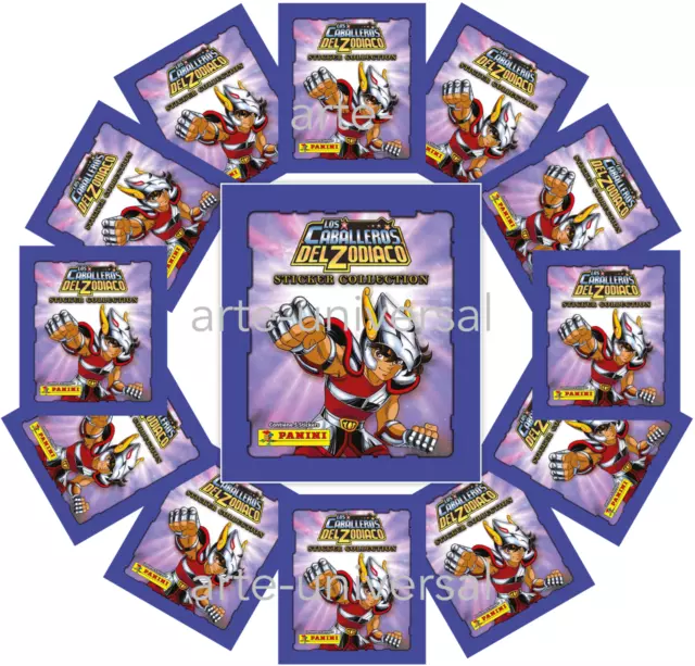 50 packs 250stickers SAINT SEIYA Knights of the Zodiac Panini Sticker Collection