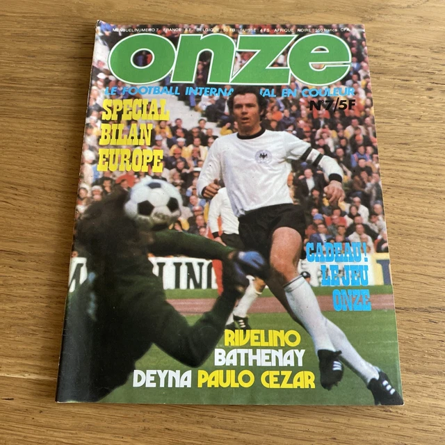 Magazine Onze Mondial N°14 – France, Février 1977 – Vintage Football