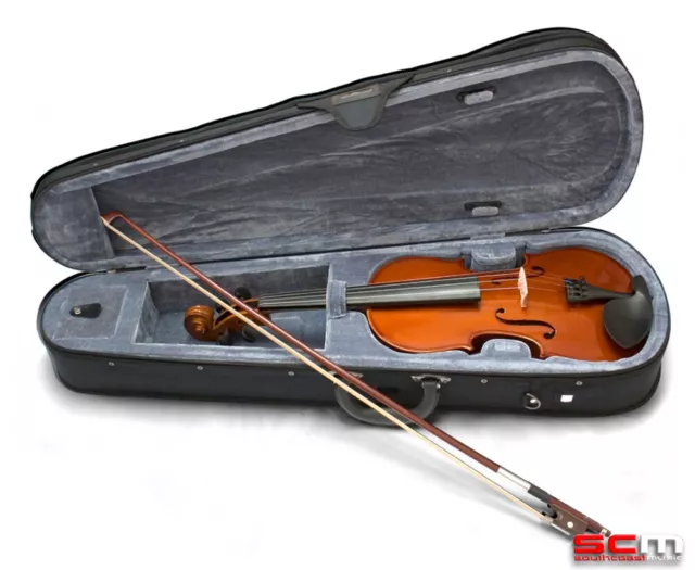 VALENCIA 4/4 Full Size Violin Outfit inc Case, Bow, Rosin