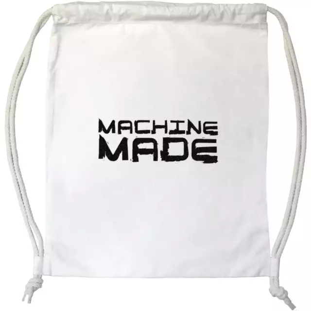 'Hecho a máquina' bolsa/bolsa de gimnasio con cordón (DB00037609)