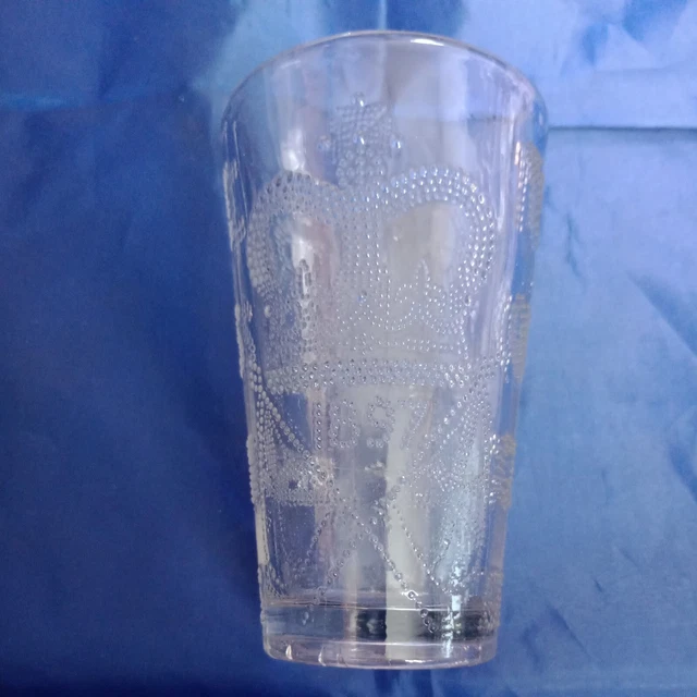 ANTIQUE GLASS VICTORIAN 1897 Queen Victoria Longest Reign drinking