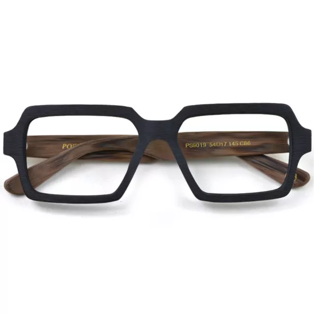 Men Women Wood Grain Photochromic Reading Glasses Rectangle Vintage Readers H