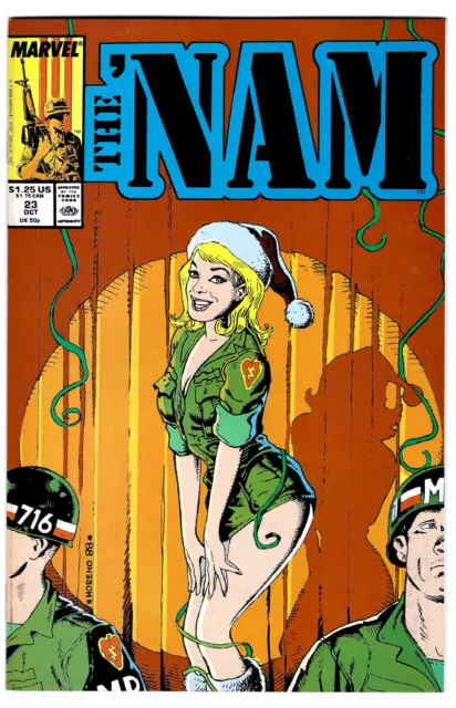 THE 'NAM #23 in NM- conditrion a 1988 Marvel war comic   Christmas issue