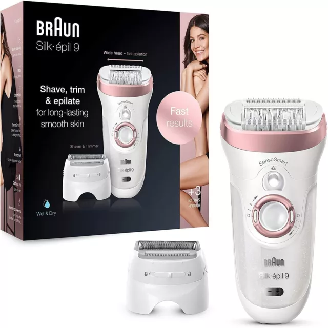 Braun Silk-épil 9 Epilateur Wet& Dry, 9-720