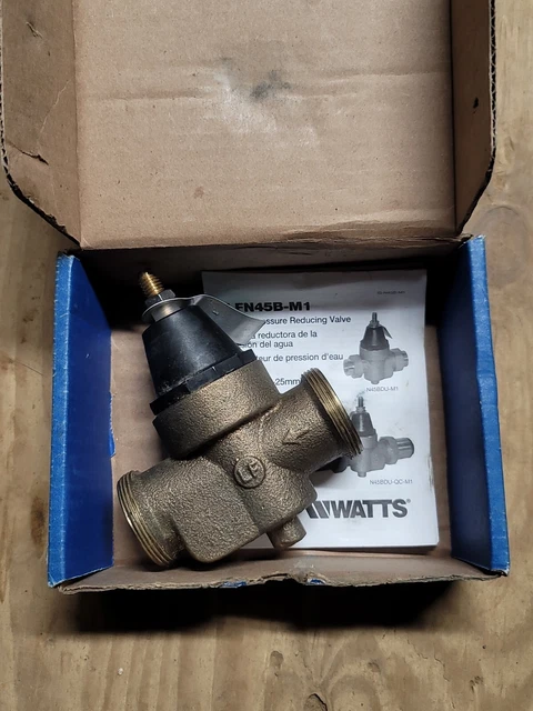 USED - Watts 1" Water Pressure Reducing Valve, LFN45BUM1, EDP # 0960025