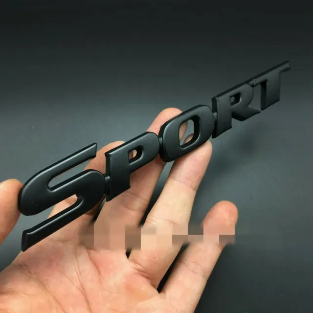 3D Metal Sport Logo Emblem Sticker Black Fit For Car Racing Trunk Fender Door