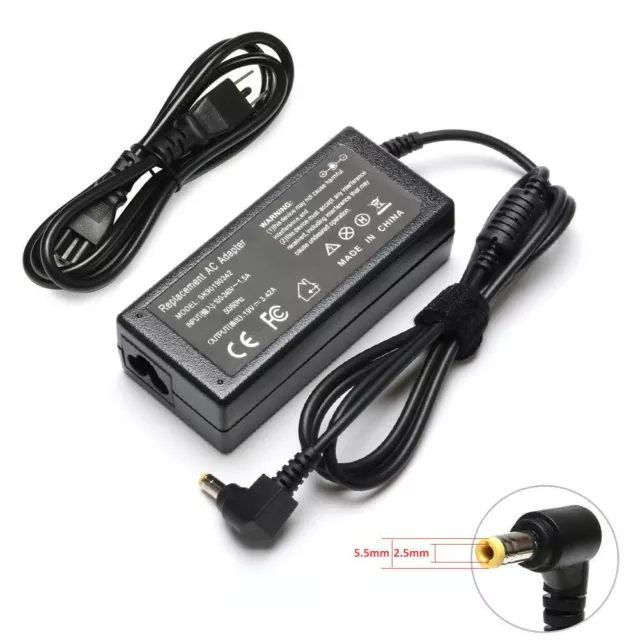 Cargador adaptador para HP Pavilion 27xi IPS LED monitor de computadora cable de fuente de alimentación