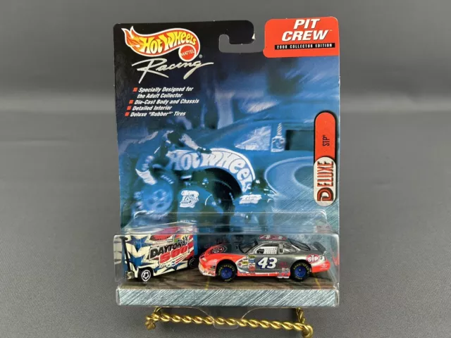 Hot Wheels Racing Pit Crew 2000 John Andretti #43 STP Grand Prix Silver 1/64 NIB