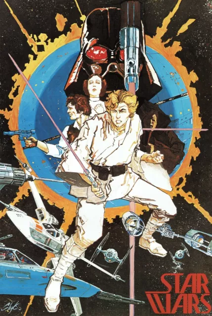 Star Wars Episode IV - Poster (A0-A4) Film Bild Wanddekor Schauspieler