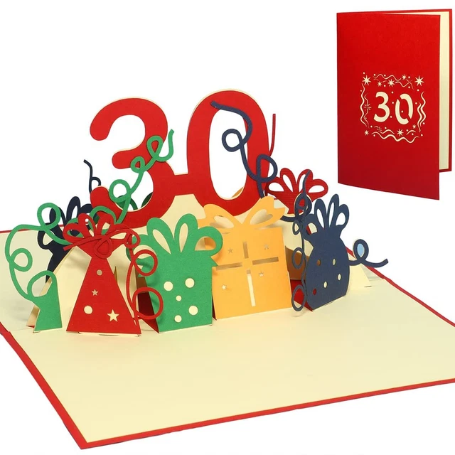 LIN Pop Up 3D Biglietto Auguri Faro Blu, Con Scomparto Regalo, Fatto A Mano