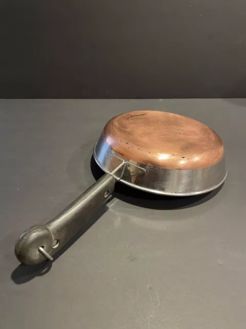 Revere Ware 7" Small  Frying Pan With Copper Bottom Vintage Clinton, Ill  Usa