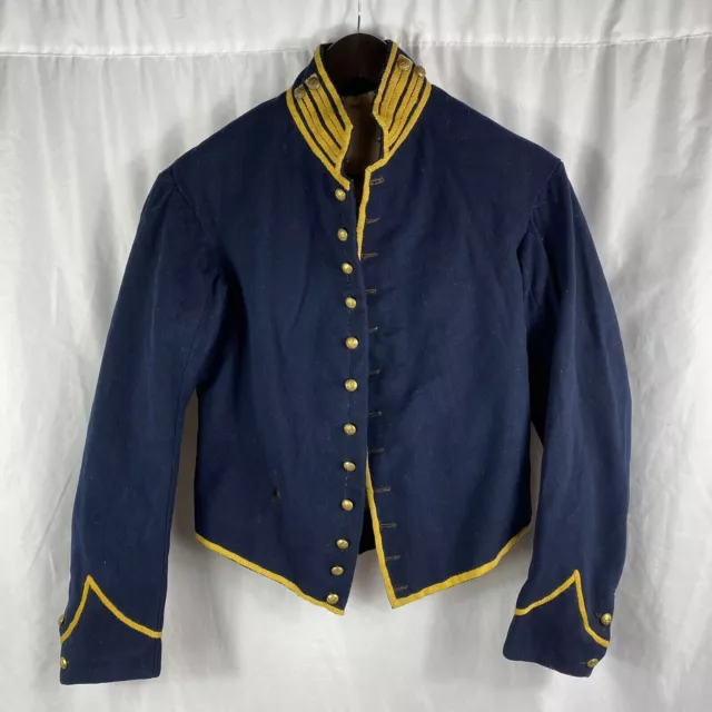 NEW NAVY BLUE Civil War 1858 Cavalry Uniform Shell Men's Wool Jacket ...
