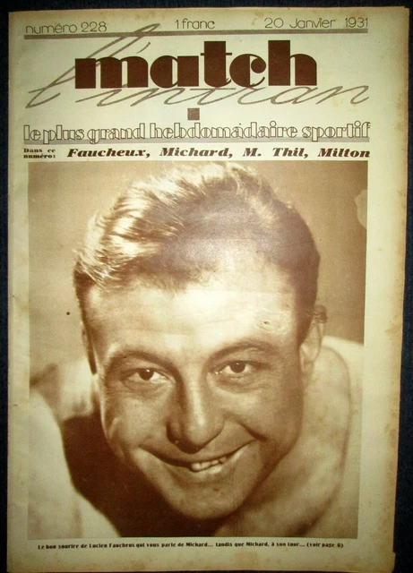 MATCH L'INTRAN N° 465 - 6 juillet 1935 / tour de France : 1re étape