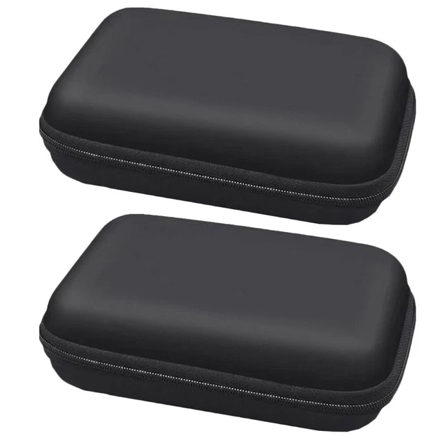 2 piezas caja de almacenamiento de cables EVA contenedor móvil bolsa con cremallera estuche de almacenamiento de auriculares