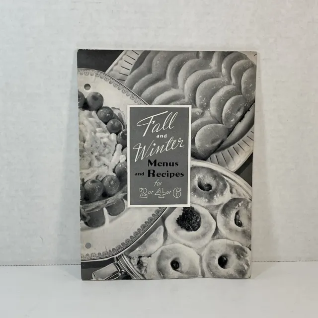 1935 Pet Milk Recipe Booklet Fall & Winter Menus and Recipes for 2, 4, or 6
