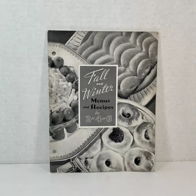 1935 Pet Milk Recipe Booklet Fall & Winter Menus and Recipes for 2, 4, or 6