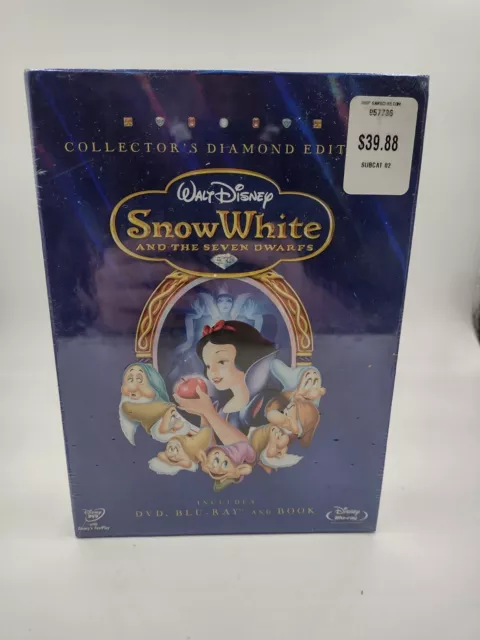 Disney Snow White & Seven Dwarfs Collector's Diamond Edition DVD, Blu-ray & Book