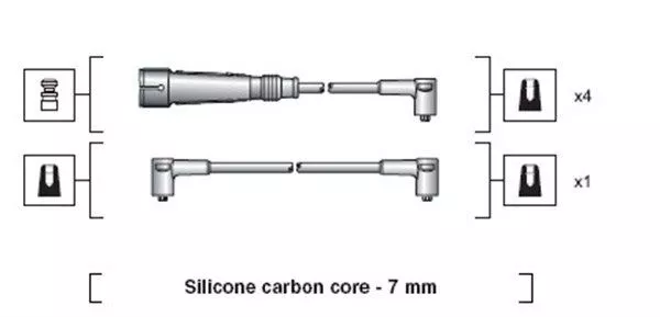Zündkabel Satz Zündleitung Kabel Magneti Marelli für Porsche 78-86 941318111040