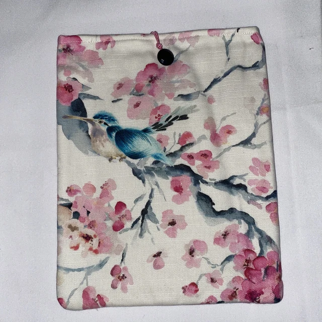 Handgefertigte Tablet/IPad/Kindle Hülle Vögel und Flora