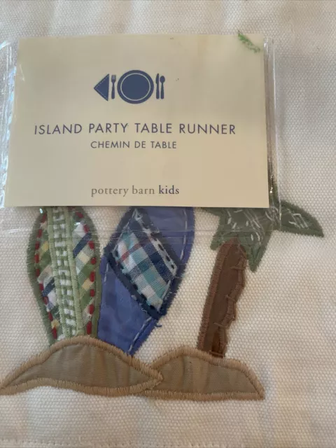 Pottery Barn Kids Island Party Table Runner *NEW* 2